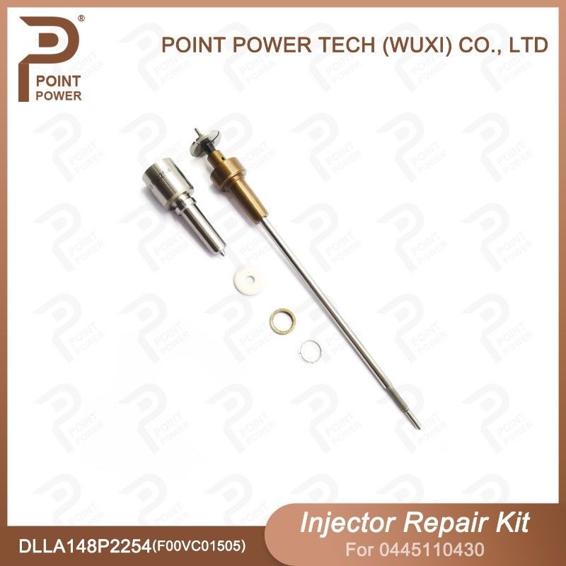 Bosch Injektor Reparatur-Kit für 0445110430 mit Düse DLLA148P2254 und F00VC01505 Ventil